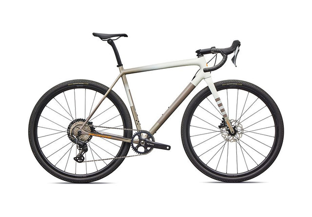 2026 Specialized Crux Comp Bike Dune White/Sandstone Metallic/Desert Metallic/Orange Zest 52