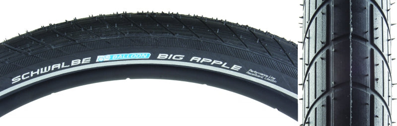 Neumático Schwalbe Big Apple - 29 x 2,35 Clincher Wire BLK/Reflective Performance Line