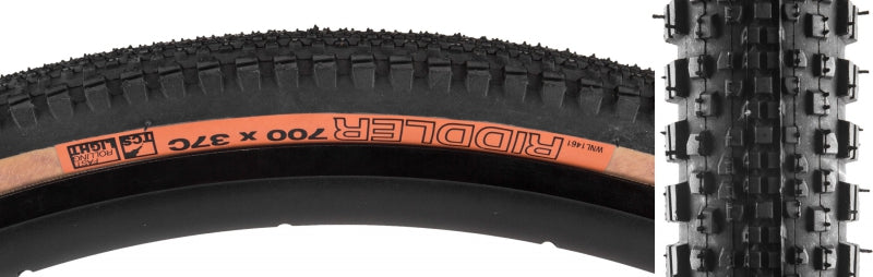 Neumático WTB Riddler 700x37C plegable sin cámara, doble DNA, 60TPI, Tanwall