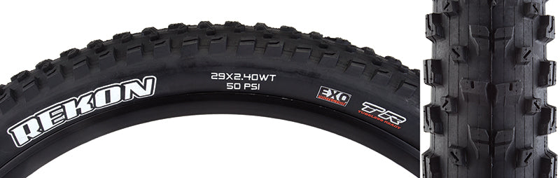 Neumático Maxxis Rekon - 29 x 2,4 sin cámara plegable negro Dual EXO Wide Trail