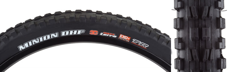 Neumático Maxxis Minion DHF - 27,5 x 2,6 sin cámara plegable BLK 3C Maxx Terra EXO+