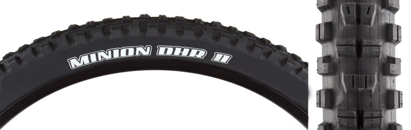 Neumático Maxxis Minion DHR II - 24 x 2,3 Clincher plegable negro doble