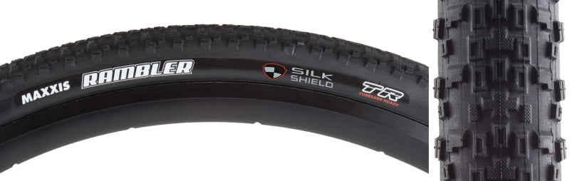Neumático Maxxis Rambler - 650b x 47 Tubeless Plegable Negro Doble SilkShield
