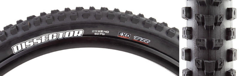 Neumático Maxxis Dissector - 29 x 2,4 sin cámara plegable negro Dual EXO Wide Trail