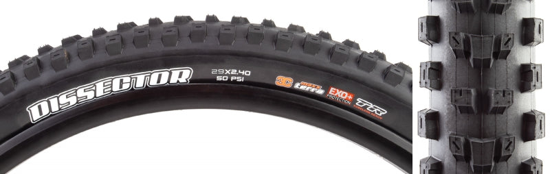 Neumático Maxxis Dissector - 29 x 2,40 Tubeless Plegable BLK 3C Terra EXO+ Wide Trail