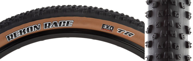 Neumático Maxxis Rekon Race - 29 x 2,25 sin cámara, plegable, negro/bronceado oscuro, DC EXO