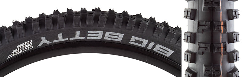 Neumático Schwalbe Big Betty - 29 x 2,6" Tubeless Plegable BLK Evolution Line Addix Soft Super Gravity