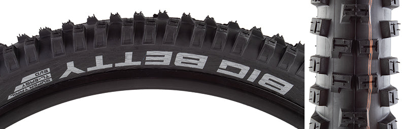 Neumático Schwalbe Big Betty - 29 x 2,4" Tubeless Plegable BLK Evolution Line Addix Soft Super Trail