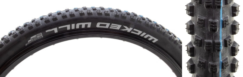 Neumático de montaña Schwalbe Wicked Will de 29" y 2,25" con cable, listo para usar sin cámara, Addix Speedgrip Super Ground TL Easy, negro