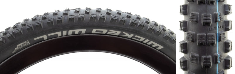 Neumático de montaña Schwalbe Wicked Will 29x2.60, de alambre, sin cámara, Addix Speedgrip Super Trail TL Easy, negro
