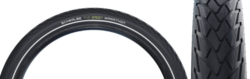 Neumático Schwalbe Green Marathon - 700 x 50 Clincher Wire BLK/Reflective Performance Line GreenGuard Addix