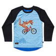 Kids Ride Shotgun Windproof MTB Kids Youth Jersey Dino S