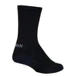 Sockguy Noir 6" Socks 5-9 Black-Red