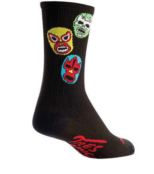Calcetines SockGuy SGX Three Amigos - 15 cm, negros, talla L/XL