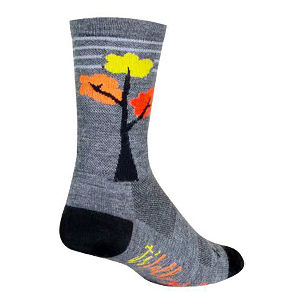 Calcetines de lana Sockguy Fall Yall, talla 5-9, color gris