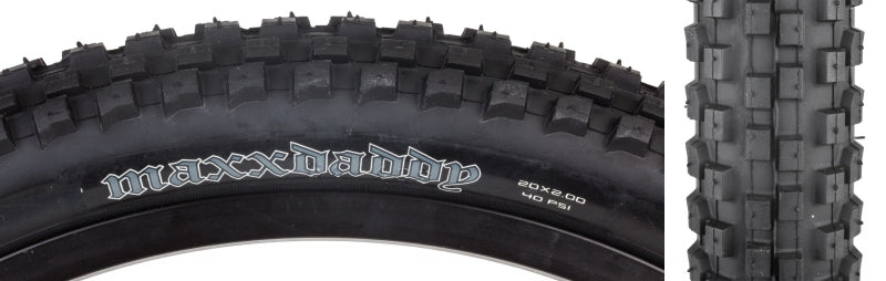 Neumático Maxxis Maxx Daddy - 20 x 2 Clincher Wire Negro Simple