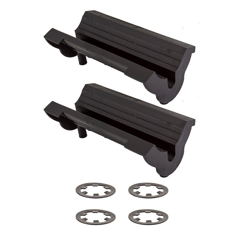 Cubierta de abrazadera de goma Park Tool 468B con ranuras dobles para cables (par)