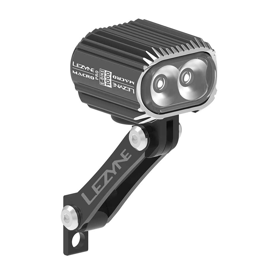 Luz delantera negra para bicicleta eléctrica Lezyne Macro Drive 1000