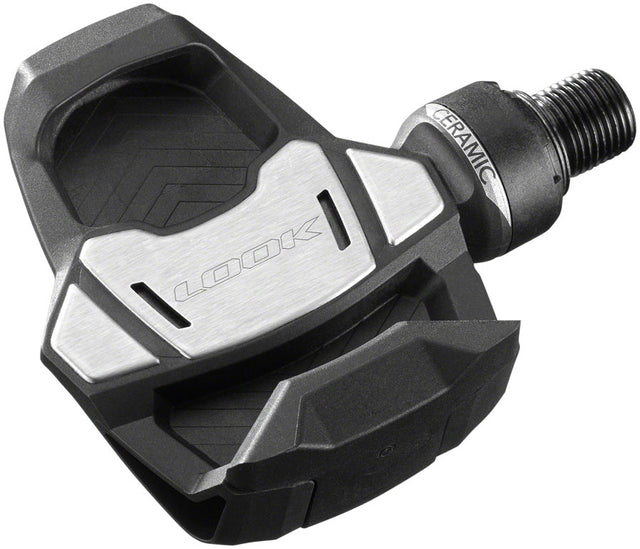 LOOK KEO Blade Carbon Ceramic Pedals - Single Sided Clipless Chromoly 9/16" BLK 53mm QF 12Nm