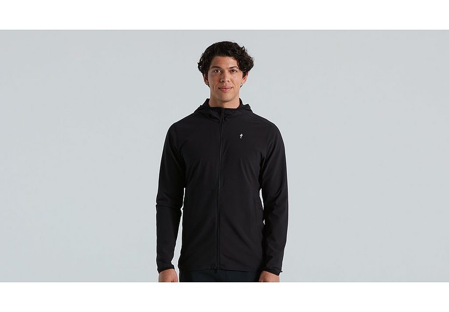 Chaqueta cortavientos Specialized Legacy para hombre, color negro, talla grande