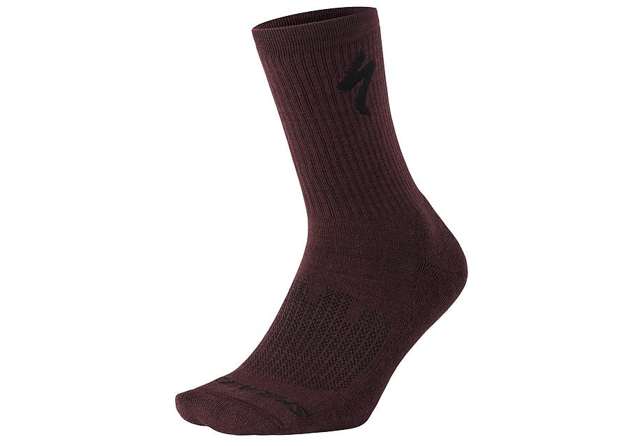 Specialized Merino Midweight Tall Sock Crimson S