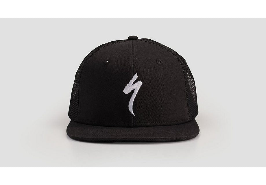 Gorra de camionero Specialized con logo S en blanco y negro, talla única