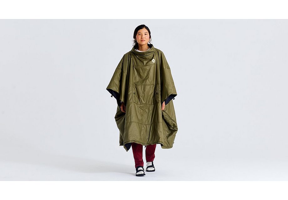Chaqueta tipo poncho para dormir Specialized s/f verde regular