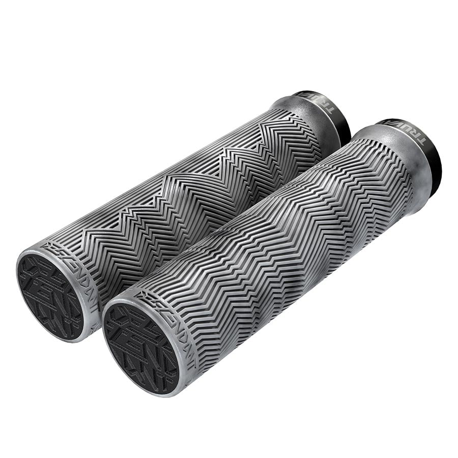 Puños Truvativ Descendant con bloqueo simple (133 mm, gris claro/negro jaspeado)