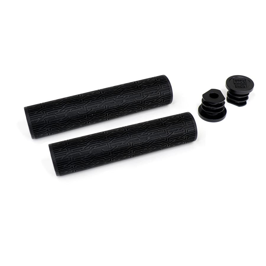 Puños texturizados RockShox Slip-On de 135 mm, color negro, par