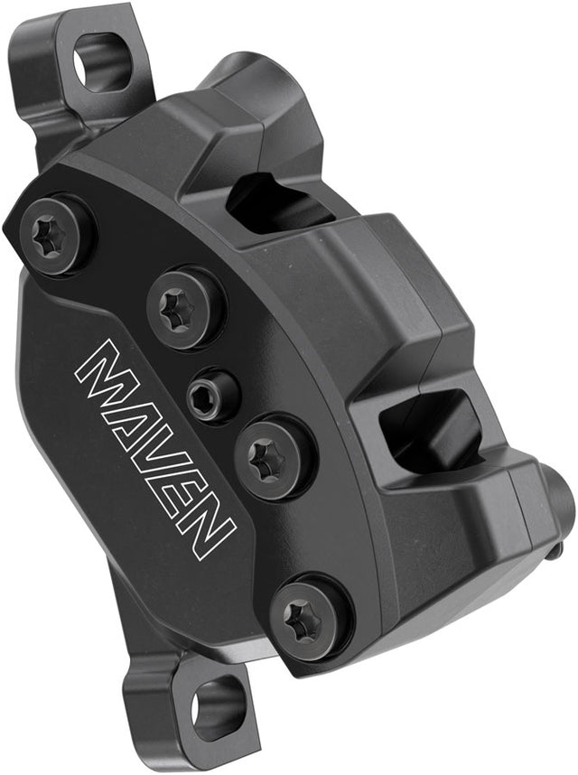 SRAM Maven Silver Disc Brake Caliper Assembly - Front/Rear Post Mount 4-Piston BLK B1