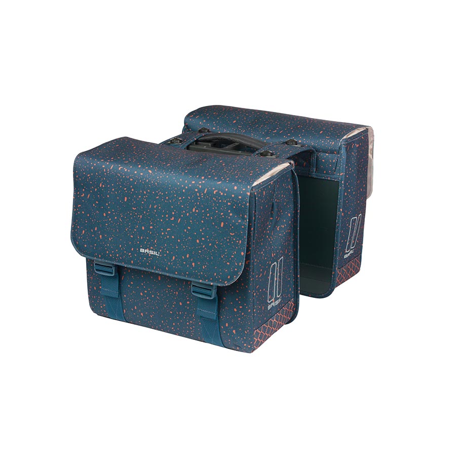 Alforjas dobles Basil Flair de 35 l, color azul, par
