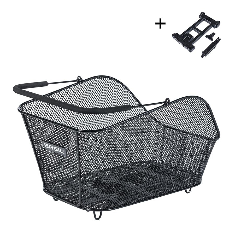 Cesta trasera Basil Icon M MIK - Negra