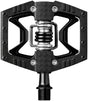 Crankbrothers Double Shot 3 Pedals - Single Side Clipless Platform Aluminum 9/16" BLK