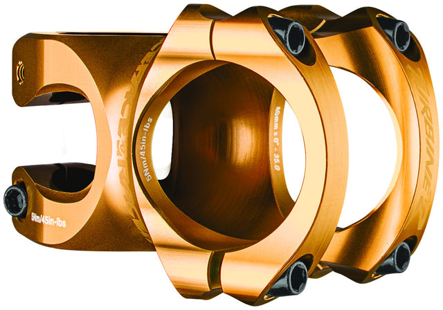 RaceFace Turbine R 35 Stem - 40mm 35mm Clamp +/-0 1 1/8" Gold