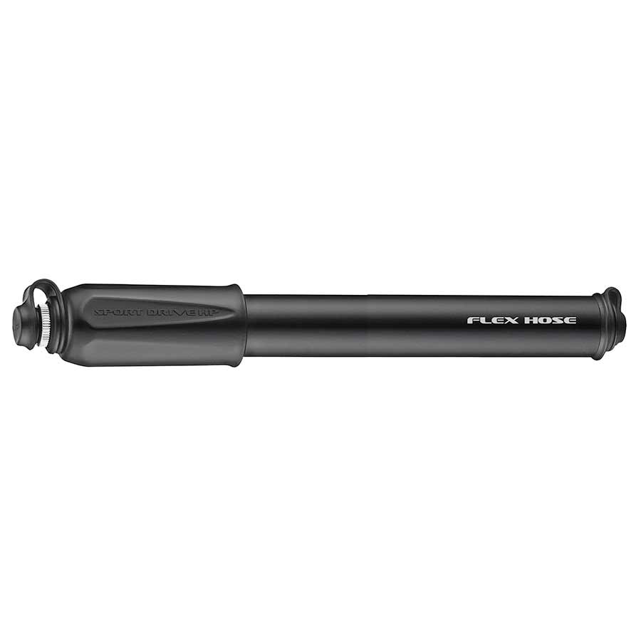 Bomba de alta presión Lezyne Sport Drive HP de 120 psi, color negro brillante, 216 mm