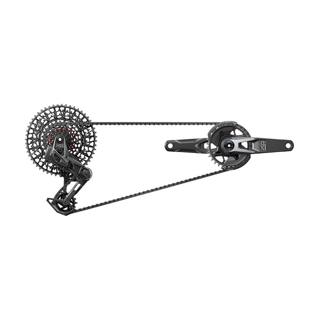 SRAM X0 T-Type Eagle V2 AXS Groupset 165mm Black