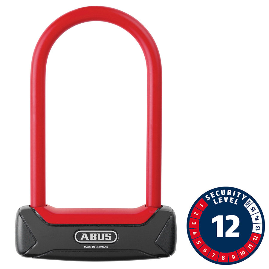 Llave para candado en U Abus Granit Plus 640 de 12 mm (8,30 cm x 15,0 cm, 3,3 x 5,9 cm), color rojo