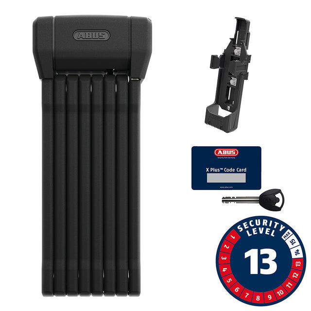 Abus Bordo 6200K XPLus Folding Lock Key 5mm 120cm 3.94' SH Black