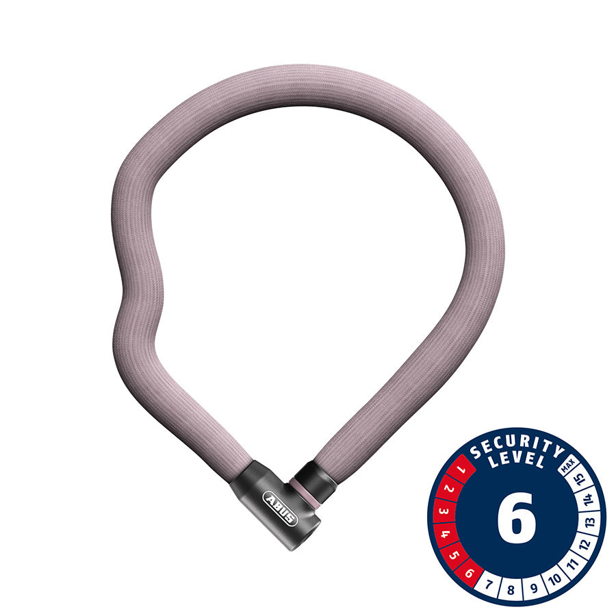 Llave de cadena Abus Goose 4204K de 4 mm y 110 cm, 3,6 cm, color malva rosa