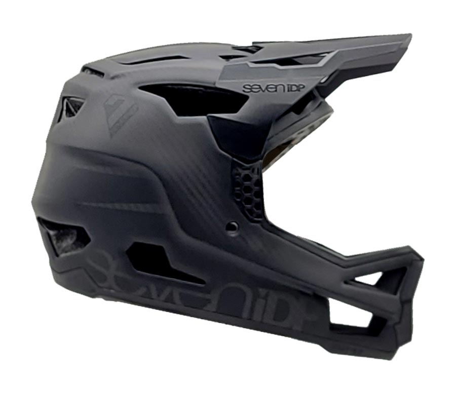 Casco integral 7iDP Project 23 Carbon, negro/carbono crudo, talla XL 61-62 cm