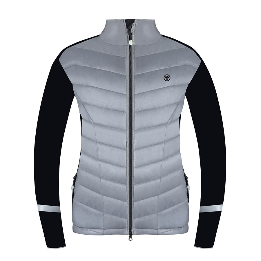 Chaqueta de bicicleta eléctrica Proviz REFLECT 360 para mujer, color plata y negro, talla 42