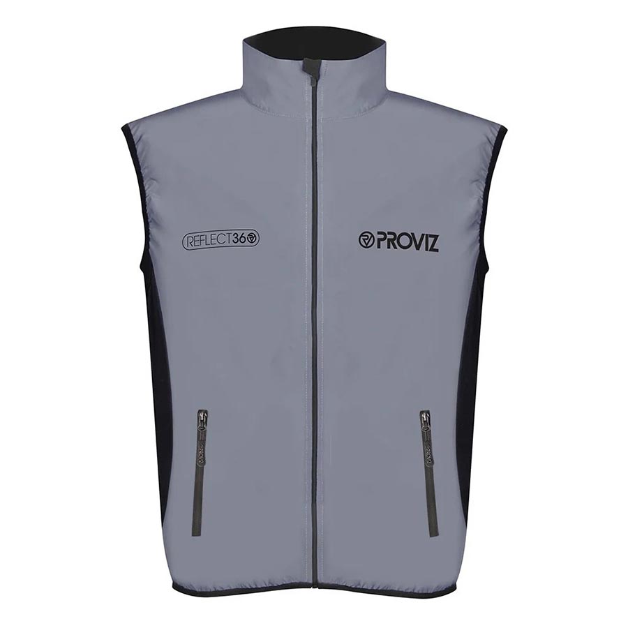 Chaleco de running Proviz Reflect 360 para hombre, plateado, talla L
