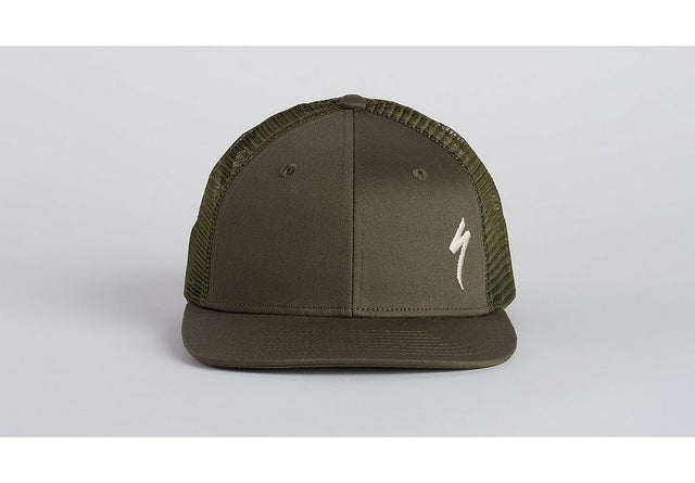 Specialized S-Logo Trucker Hat Oak Green/Birch White Osfa