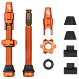 Wolf Tooth Components Tubeless Valve Stem Kit Clik Valve 44mm Orange