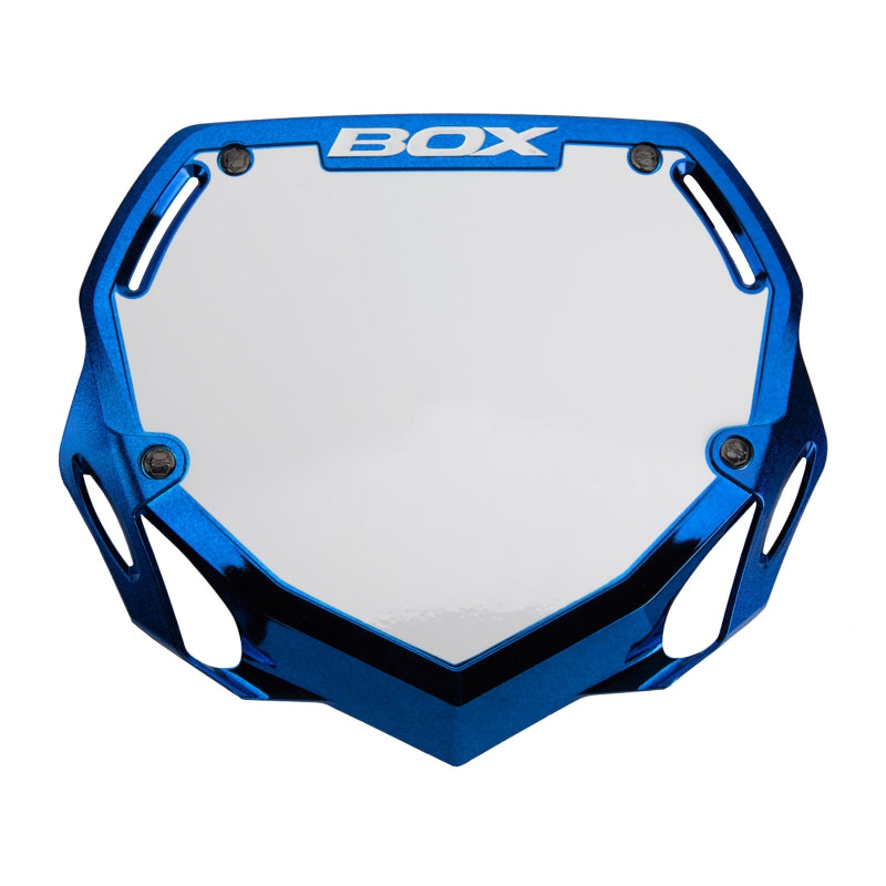 CAJA Caja Dos Matrícula Azul Cromada - Grande