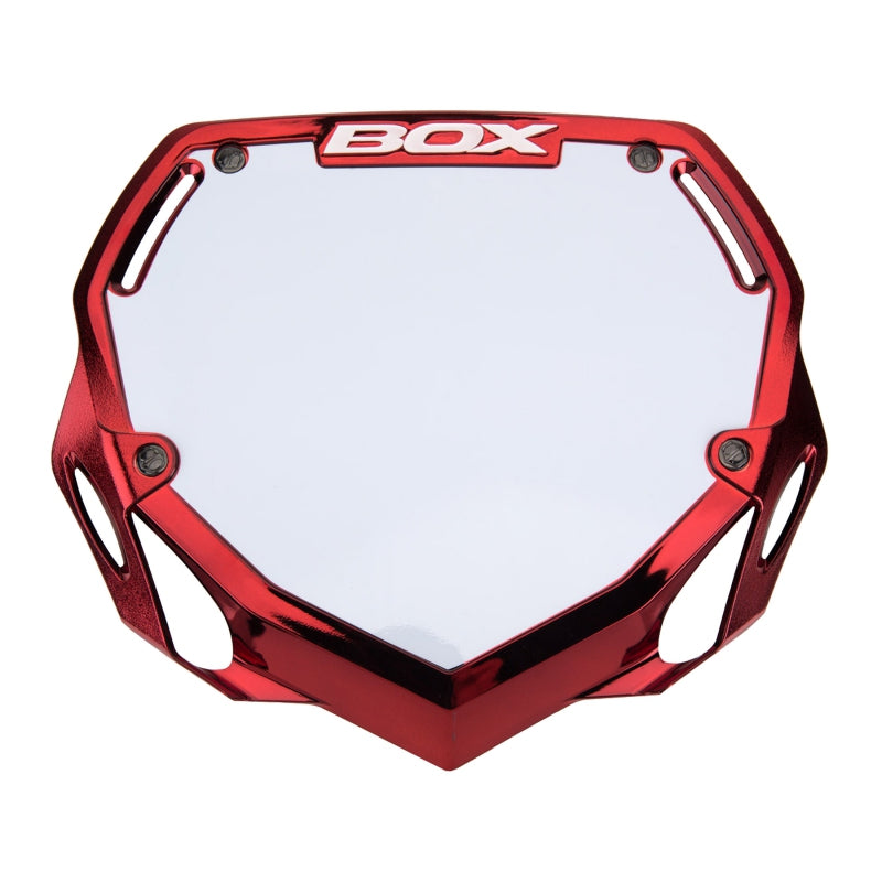 CAJA Caja Dos Matrícula Cromada Roja - Grande