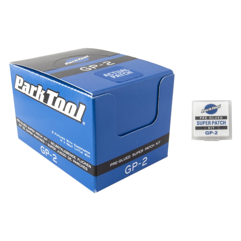 Kit de parches sin pegamento Park Tool: caja de presentación con 48 kits individuales