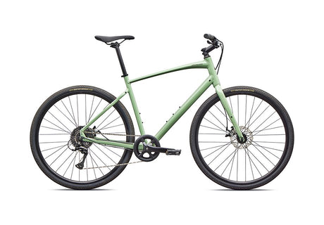 2026 Specialized Sirrus X 1.0 Km Bike Gloss Pistachio / Laurel Green Metallic Frost Reflective Xxs