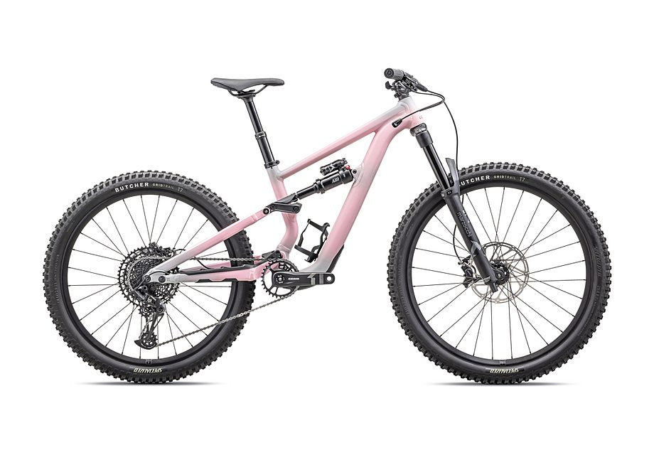 Bicicleta Specialized Status 140 2 Zero 2025, color gris satinado, rosa desierto y negro s0