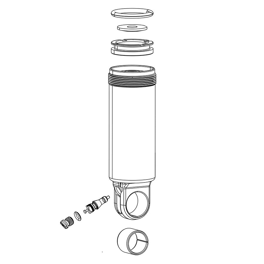 Cuerpo de amortiguador RockShox/IFP - Monarch 2014-2017 184x48 - Trek 2014-2016